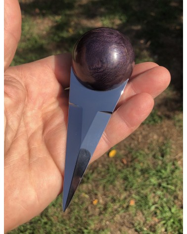 Couteaux à huitres BROUSSIN DE PLATANE  stabilisé violet 01