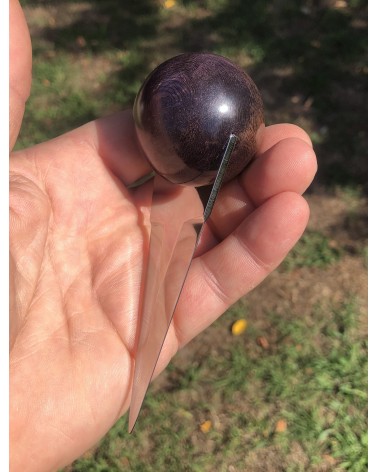Couteaux à huitres BROUSSIN DE PLATANE  stabilisé violet 01