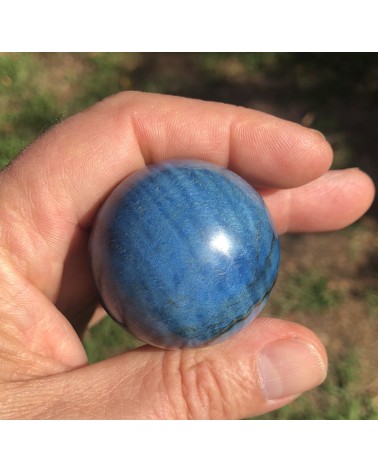 Couteaux à huitres MARRONNIER D'INDE  échauffé / ondé stabilisé bleu 03