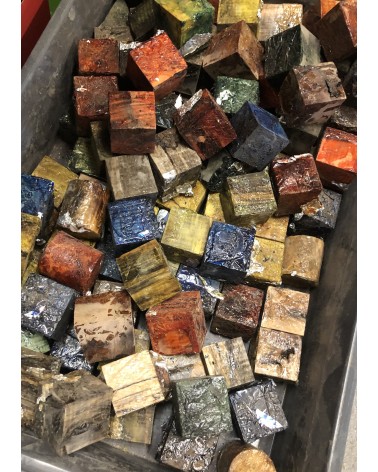 STOCK DE CUBES STABILISÉS AVANT USINAGE